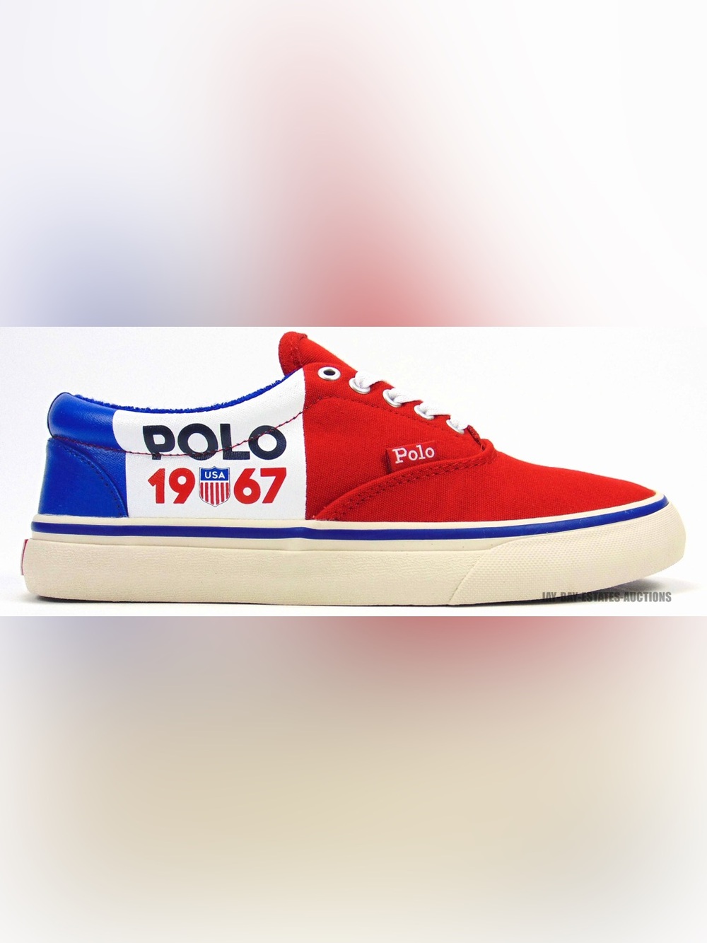 Polo by Ralph Lauren Red White and Blue Low-Top Sneakers